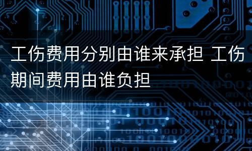 工伤费用分别由谁来承担 工伤期间费用由谁负担