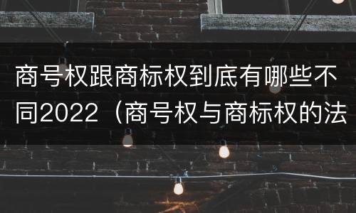 商号权跟商标权到底有哪些不同2022（商号权与商标权的法律冲突与解决）