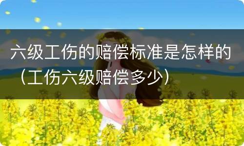 六级工伤的赔偿标准是怎样的（工伤六级赔偿多少）