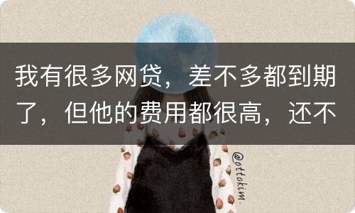 我有很多网贷，差不多都到期了，但他的费用都很高，还不起了，怎么办才好