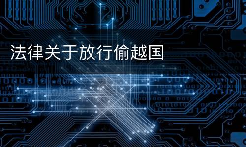 法律关于放行偷越国