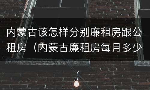 内蒙古该怎样分别廉租房跟公租房（内蒙古廉租房每月多少钱）