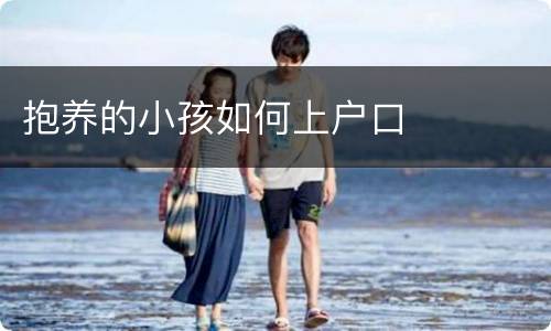 抱养的小孩如何上户口
