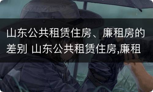 山东公共租赁住房、廉租房的差别 山东公共租赁住房,廉租房的差别是什么