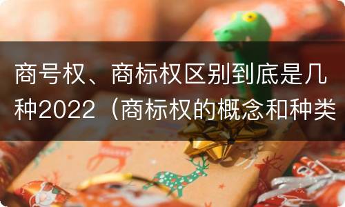 商号权、商标权区别到底是几种2022（商标权的概念和种类）