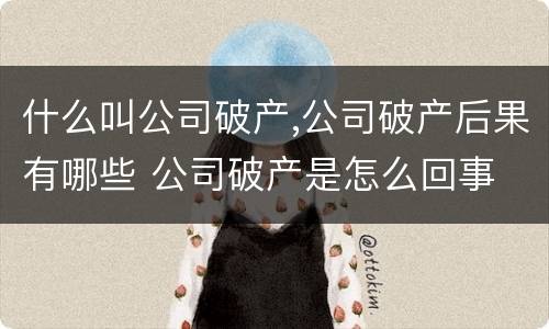 什么叫公司破产,公司破产后果有哪些 公司破产是怎么回事