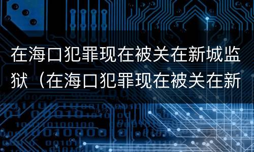 在海口犯罪现在被关在新城监狱（在海口犯罪现在被关在新城监狱怎么办）