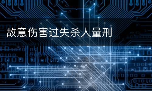 故意伤害过失杀人量刑