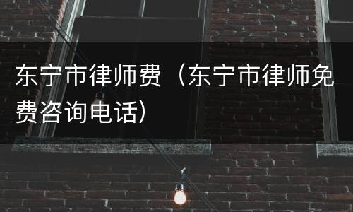 东宁市律师费（东宁市律师免费咨询电话）