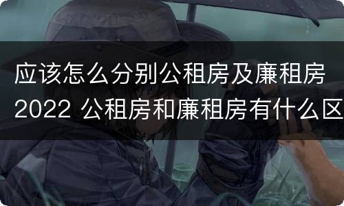 应该怎么分别公租房及廉租房2022 公租房和廉租房有什么区别?2019年的