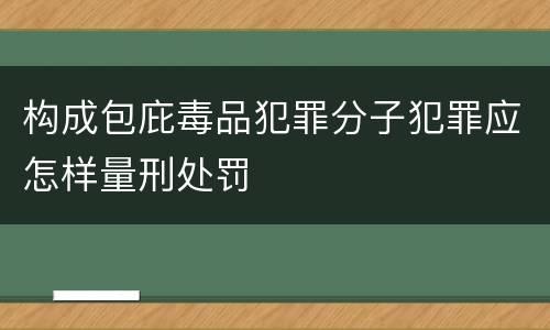 构成包庇毒品犯罪分子犯罪应怎样量刑处罚