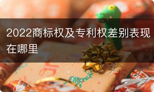 2022商标权及专利权差别表现在哪里