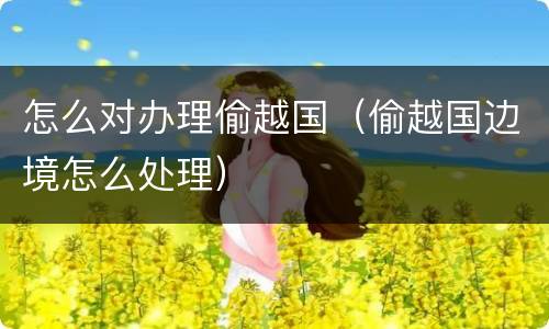 怎么对办理偷越国（偷越国边境怎么处理）