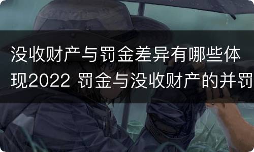 没收财产与罚金差异有哪些体现2022 罚金与没收财产的并罚