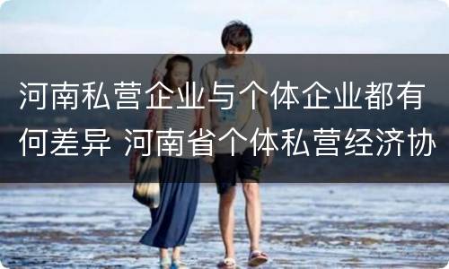 河南私营企业与个体企业都有何差异 河南省个体私营经济协会