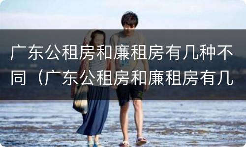 广东公租房和廉租房有几种不同（广东公租房和廉租房有几种不同类型）