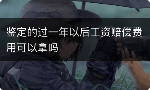 鉴定的过一年以后工资赔偿费用可以拿吗