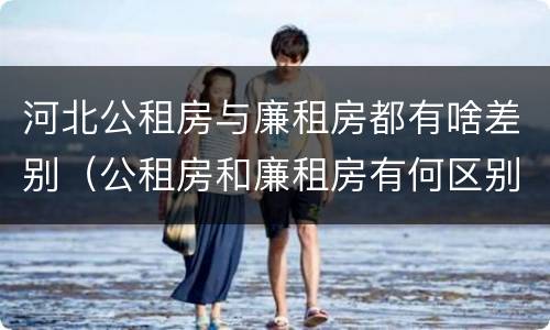 河北公租房与廉租房都有啥差别（公租房和廉租房有何区别）