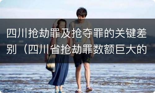 四川抢劫罪及抢夺罪的关键差别（四川省抢劫罪数额巨大的标准）