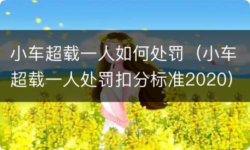 小车超载一人如何处罚（小车超载一人处罚扣分标准2020）