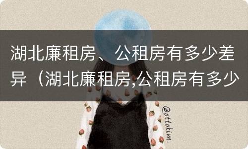 湖北廉租房、公租房有多少差异（湖北廉租房,公租房有多少差异啊）