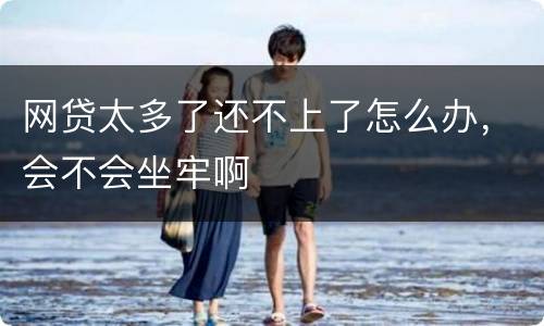 网贷太多了还不上了怎么办，会不会坐牢啊