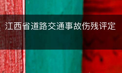 江西省道路交通事故伤残评定