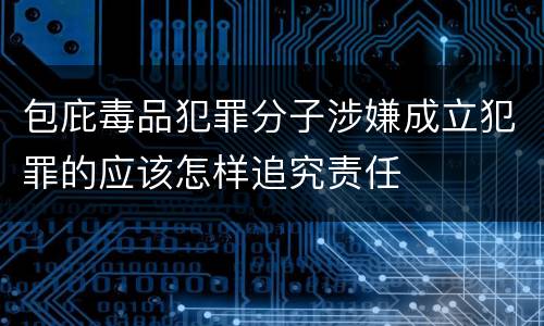 包庇毒品犯罪分子涉嫌成立犯罪的应该怎样追究责任