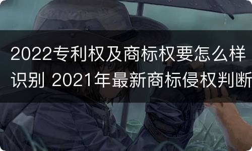 2022专利权及商标权要怎么样识别 2021年最新商标侵权判断标准