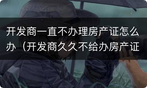 开发商一直不办理房产证怎么办（开发商久久不给办房产证怎么办）