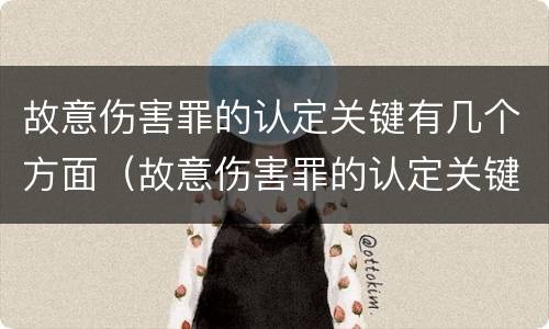 故意伤害罪的认定关键有几个方面（故意伤害罪的认定关键有几个方面的内容）