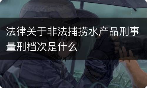 法律关于非法捕捞水产品刑事量刑档次是什么