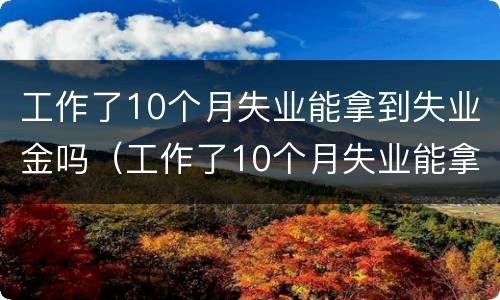 工作了10个月失业能拿到失业金吗（工作了10个月失业能拿到失业金吗怎么领）