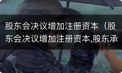 股东会决议增加注册资本（股东会决议增加注册资本,股东承诺但不履行）