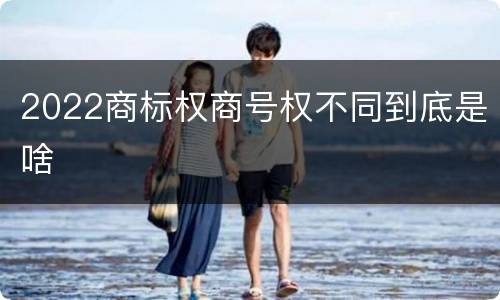 2022商标权商号权不同到底是啥
