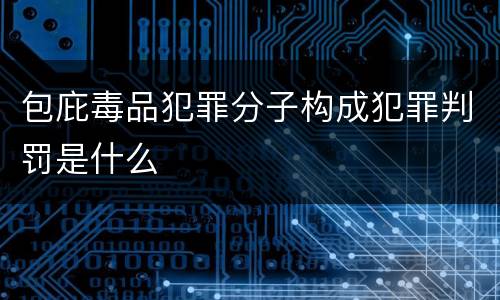 包庇毒品犯罪分子构成犯罪判罚是什么