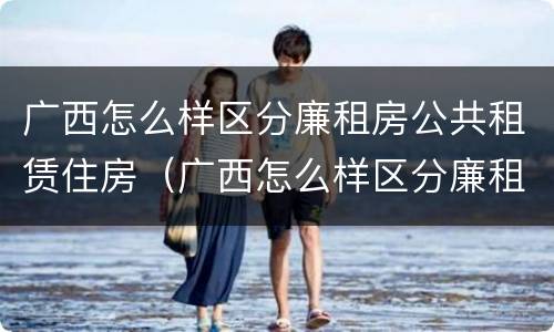广西怎么样区分廉租房公共租赁住房（广西怎么样区分廉租房公共租赁住房和住宅）