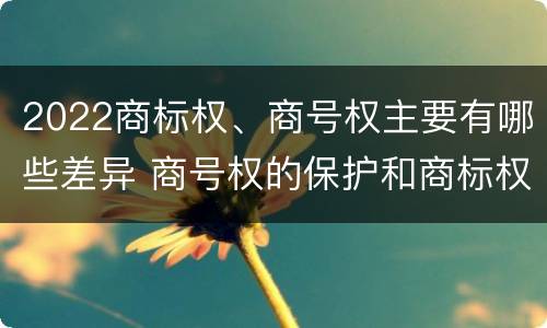 2022商标权、商号权主要有哪些差异 商号权的保护和商标权的保护一样是全国性范围的