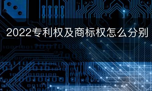 2022专利权及商标权怎么分别