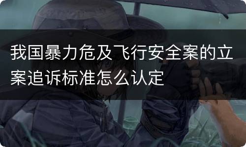 我国暴力危及飞行安全案的立案追诉标准怎么认定