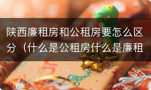陕西廉租房和公租房要怎么区分（什么是公租房什么是廉租房）