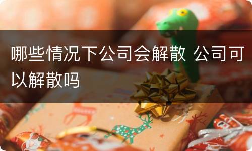 哪些情况下公司会解散 公司可以解散吗
