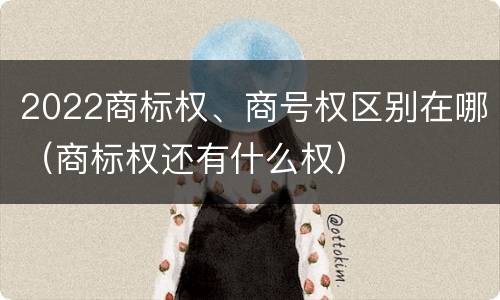 2022商标权、商号权区别在哪（商标权还有什么权）