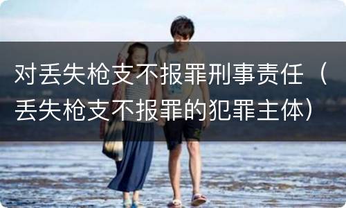 对丢失枪支不报罪刑事责任（丢失枪支不报罪的犯罪主体）