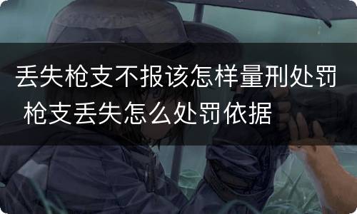 丢失枪支不报该怎样量刑处罚 枪支丢失怎么处罚依据