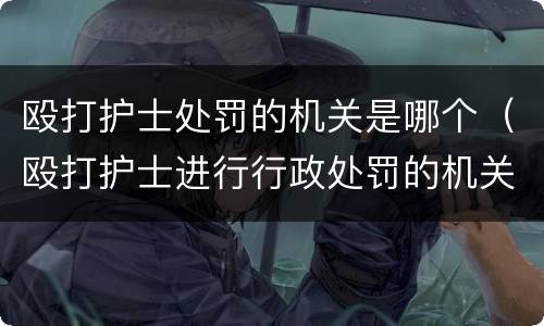 殴打护士处罚的机关是哪个（殴打护士进行行政处罚的机关）