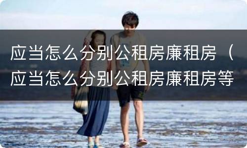 应当怎么分别公租房廉租房（应当怎么分别公租房廉租房等级）