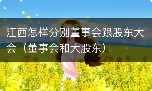 江西怎样分别董事会跟股东大会（董事会和大股东）