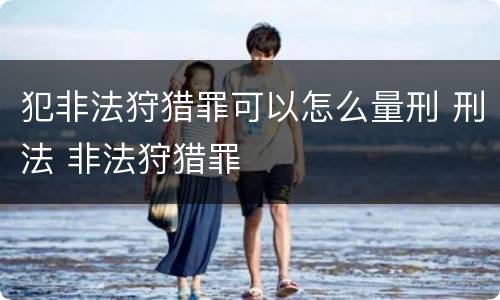 犯非法狩猎罪可以怎么量刑 刑法 非法狩猎罪