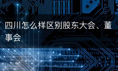 四川怎么样区别股东大会、董事会